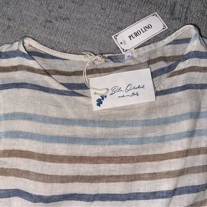 NWT Blu Orchid Made in Italy Linen Dress Small